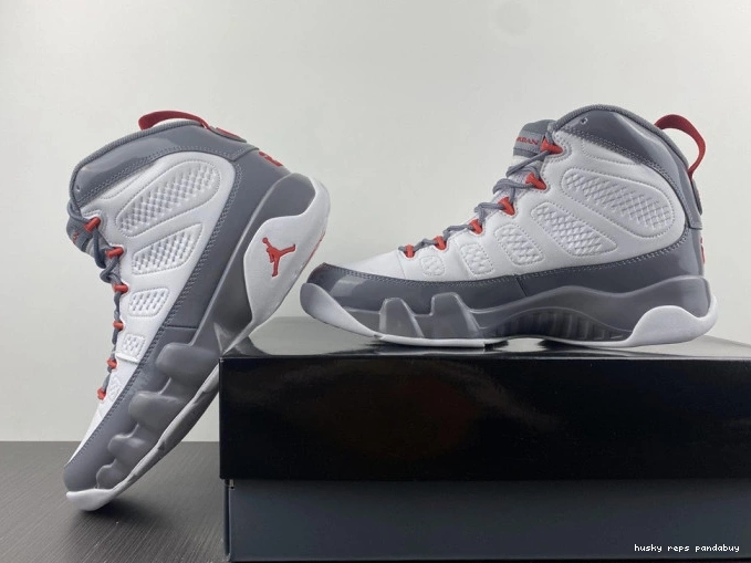 Rep Husky Jordan 9 Air Red CT8019-162 Fire 0626